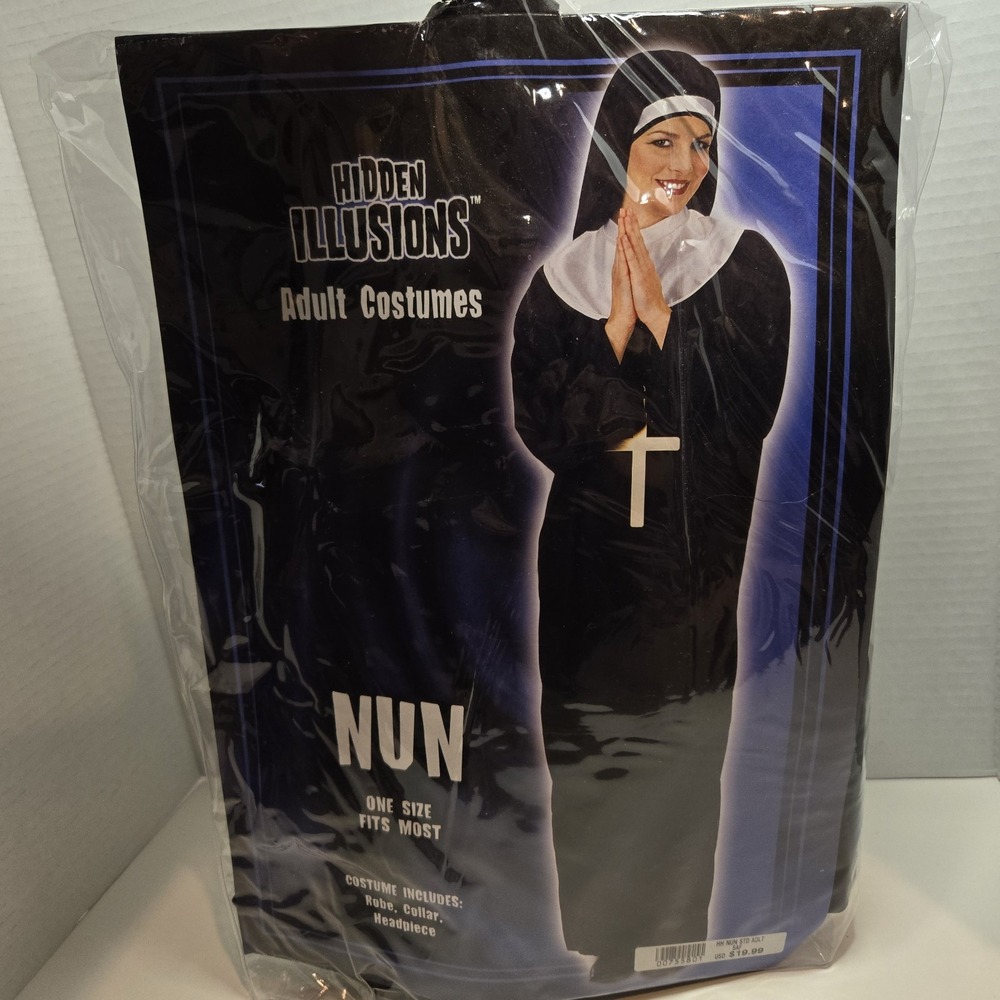 SPIRIT & Spencers Nun Adult Halloween Costume COMPLETE One Size Fits Most